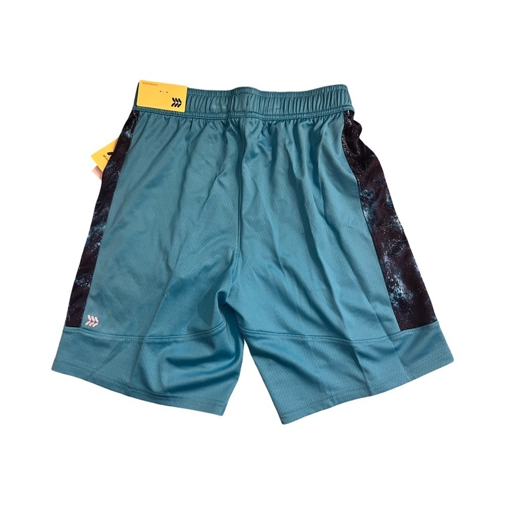 Boys Turquoise Basketball Court Shorts